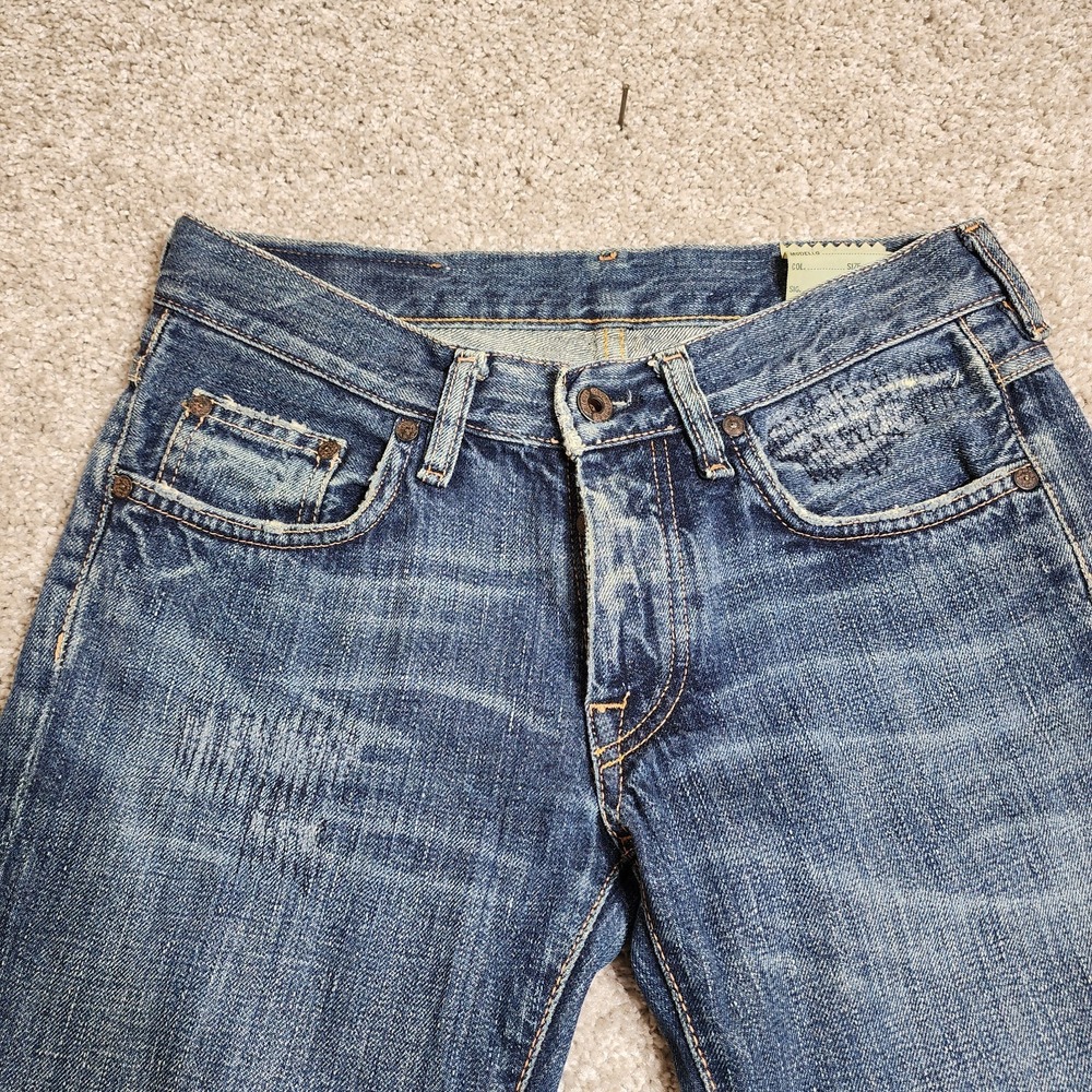 Mauro Grifoni Supervintage Low Rise Distressed Jeans Size 25 Fits 29 Italy Denim - Picture 2 of 11